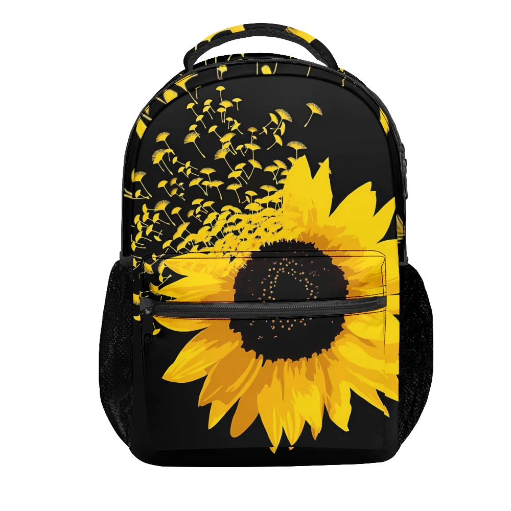 Sunflower School Backpack,Student Bag,Book Bag,Backpacks For Womens Fashion,Middle School Backpacks For Girls,