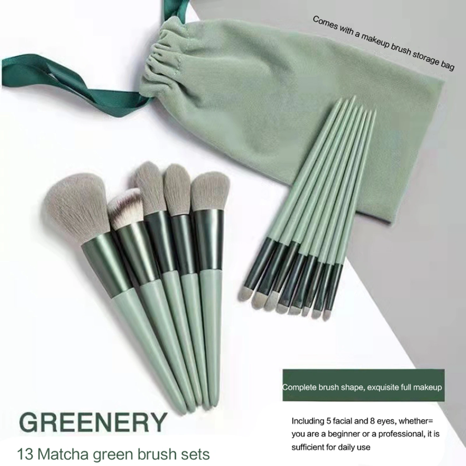 Makeup Brush Set, 13Pcs Synthetic Foundation Concealer Eye Shadow Makeup Brushes Kit for Women
