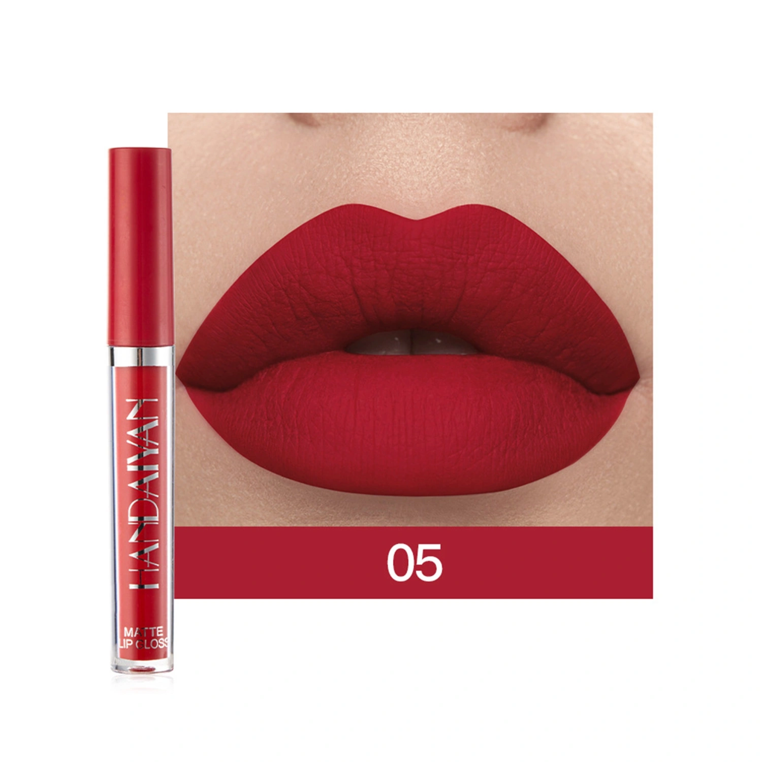 6Pcs Matte Liquid Lipstick Makeup Set, Matte liquid Long-Lasting Wear Non-Stick Cup Not Fade Waterproof Lip Gloss