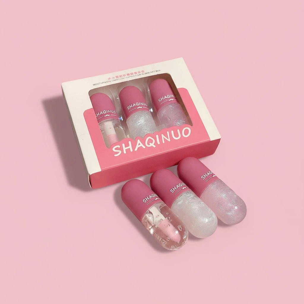 Glossy Lip Gloss Set, Glitter Shimmer Liquid Lipstick, Hydrating Lip Gel, Moisturizing Hydrating Nourishing Lip Glaze Set