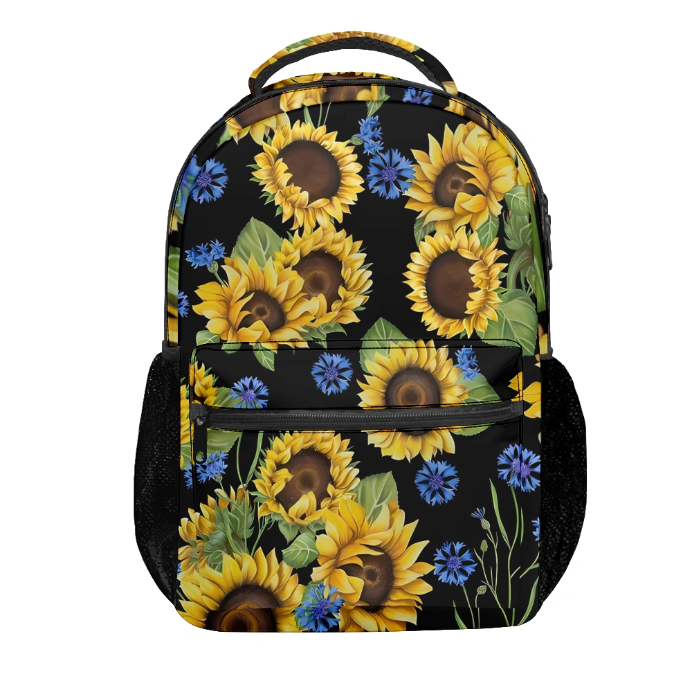 Sunflower Stylish Backpack,Back Packs,Backpack For Women School,Back Packs For College Students,
