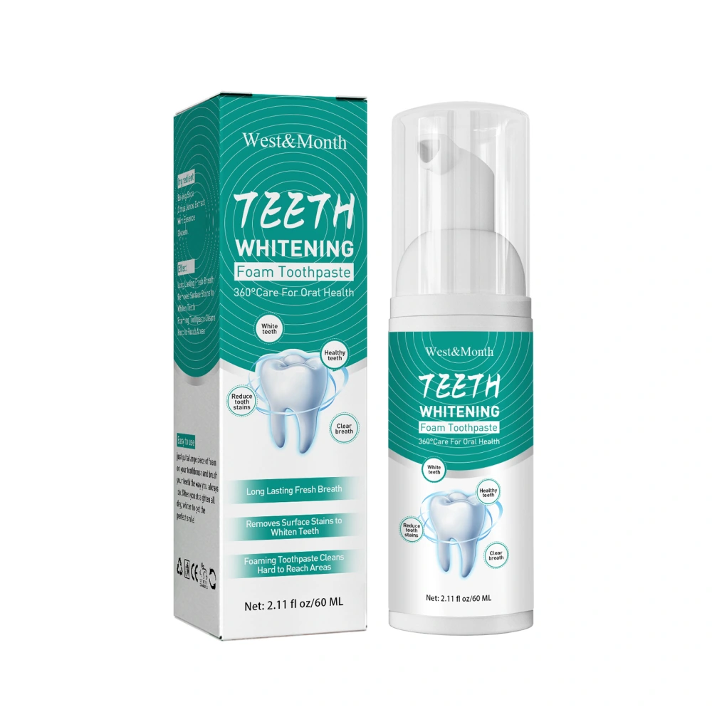 Foam Toothpaste, Deep Cleaning Teeth Whitening Mousse Fresh Breath Oral Care Products