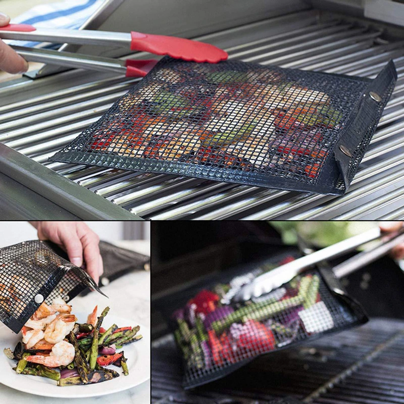 Joliannss New Hot Non-Stick Mesh Grilling BBQ Bake Bag Outdoor Picnic Tool