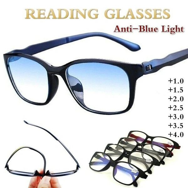 Presbyopia Eyeglasses Anti-blue Light Reading Glasses Presbyopic Eyewear Anti Blue Light Lens Reading Glasses Unisex Men Women Anti-fatigue Computer Eyewear