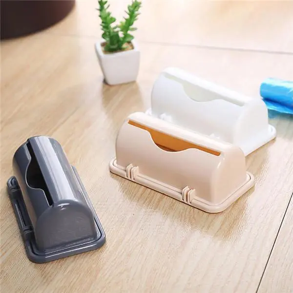 2 Color Wall Mounted Plastic Bag Storage Box Garbage Bag Storage Consolidation Box Bathroom Kitchen