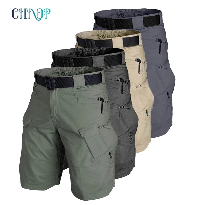 Men's Multi-Pocket Tactical Shorts Multi-Purpose Cargo Shorts Outdoor Waterproof Hiking Track Shorts