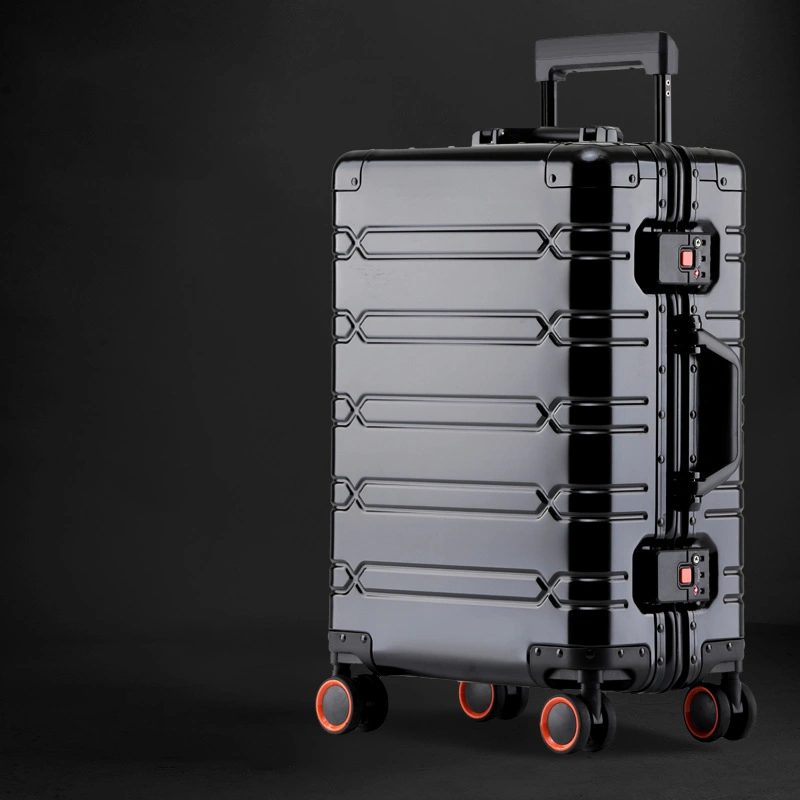 Aluminum Magnesium Alloy Trolley Case Universal Wheel