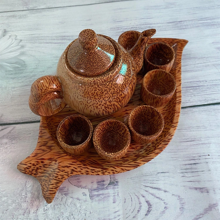 Coconut Leaf Shaped Tea Set