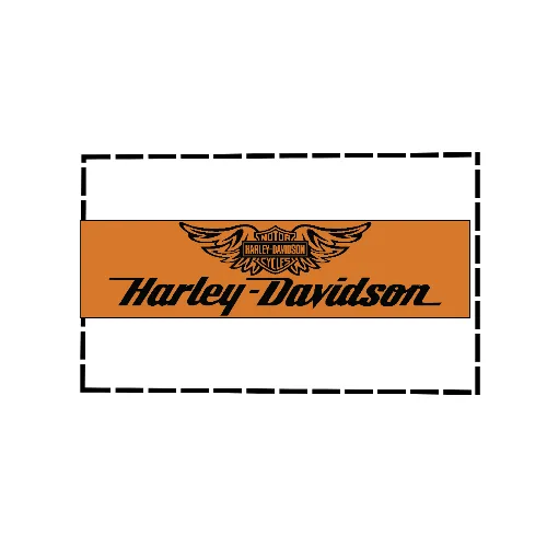 #5 harley davidson banner 240x41cm