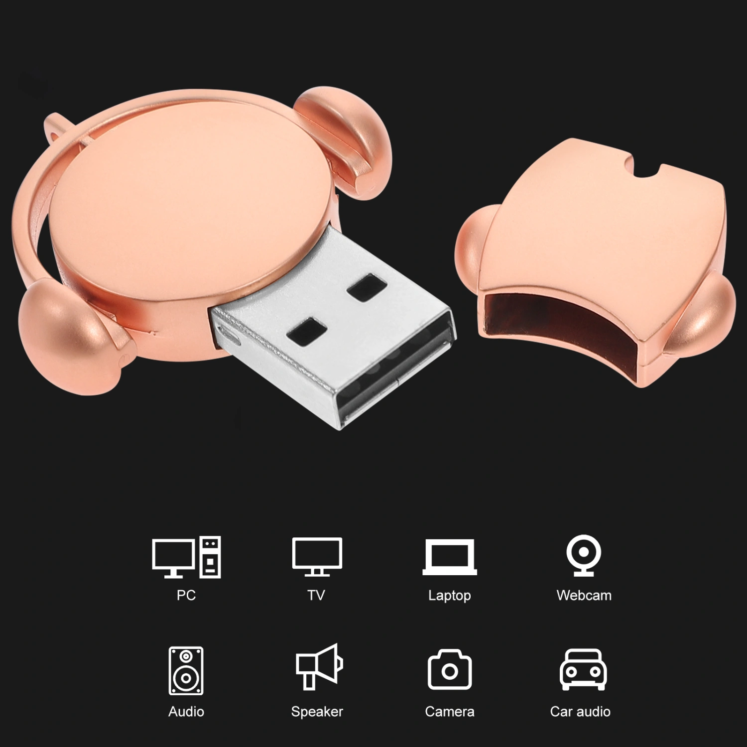Portable Mini USB Flash Drive 64GB Tiny Drive USB Stick Memory Disk for Car