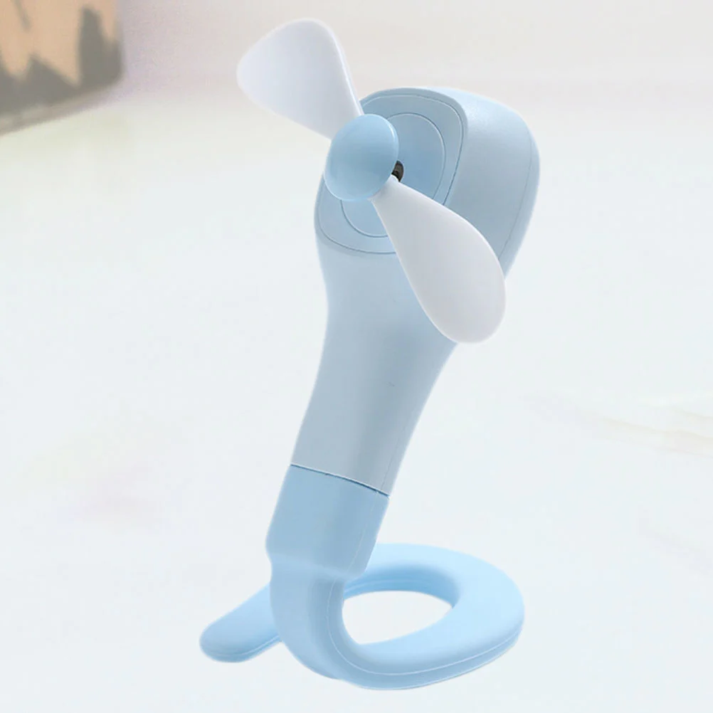 Novel Mini Handheld USB Powered Fan Tube Fan Handle Fan for Home Office Outdoor (Sky-blue)