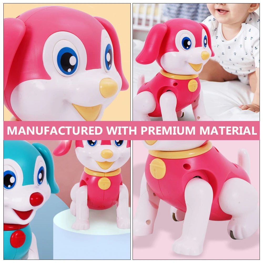 1Pc Electric Dancing Dog Toy Cartoon Children Musical Plaything Party Prop (Red)