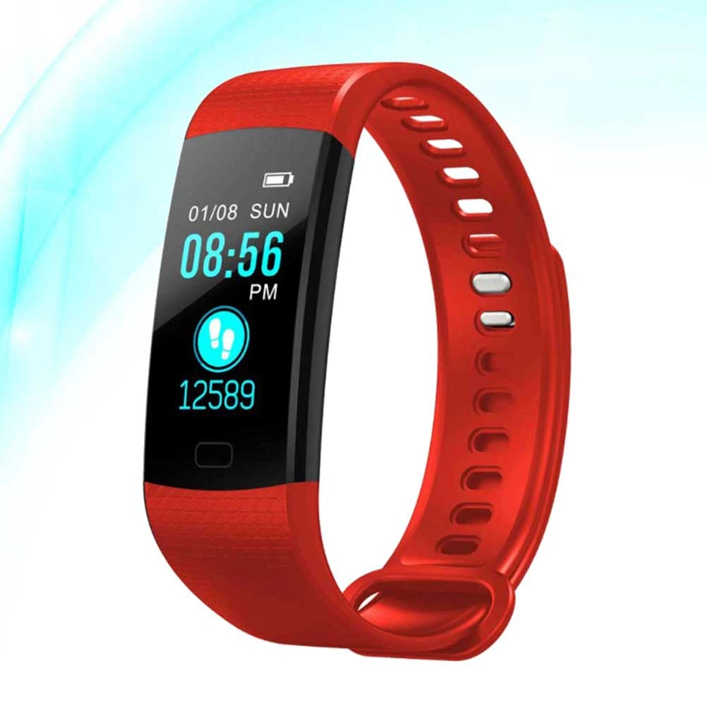 Fitness Fitness Watch Heart Rate Monitor Activity Smart Bracelet Pedometer Wristband (Red)