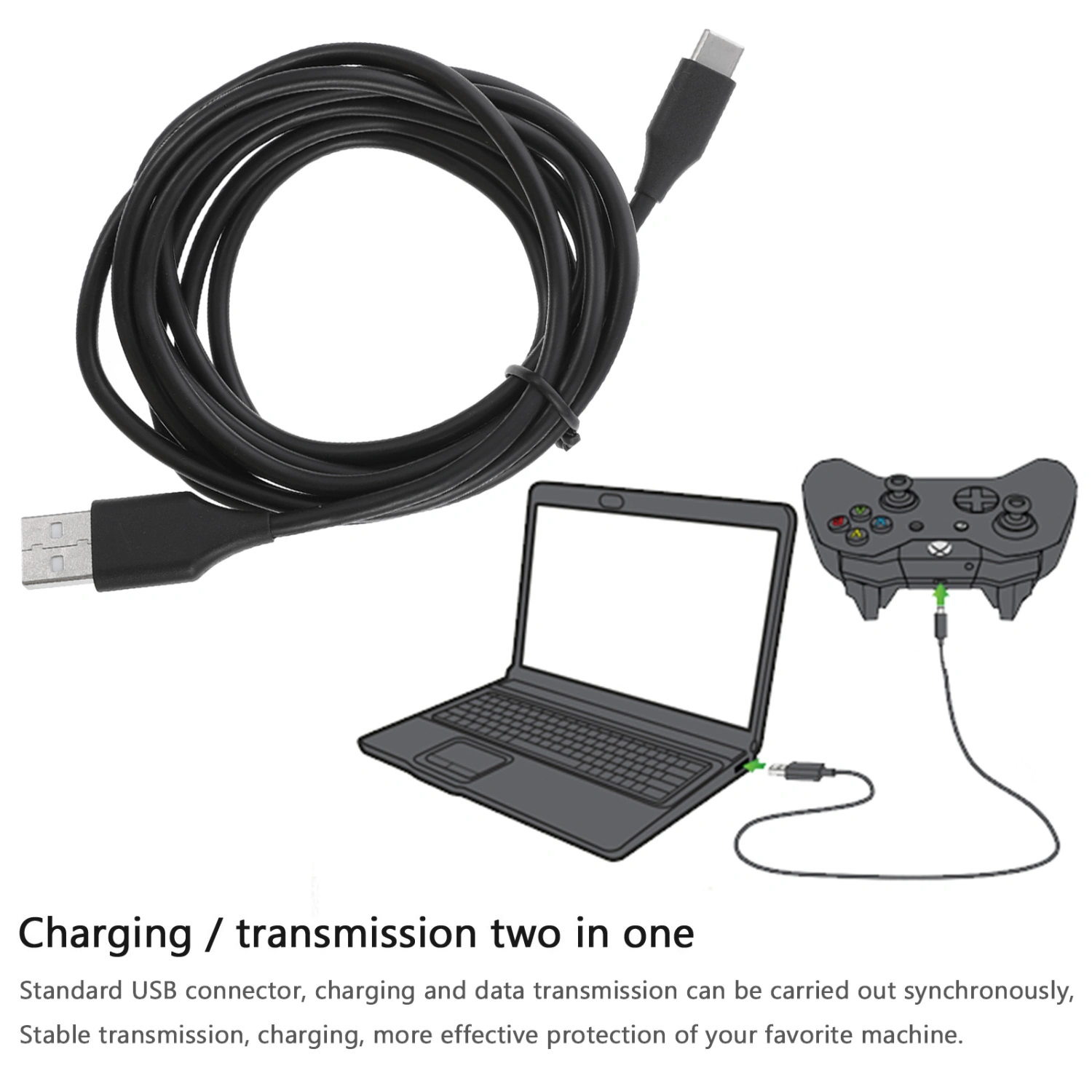 1pc Gamepad USB Data Cable Universal Charger Game Handle Charging Cable