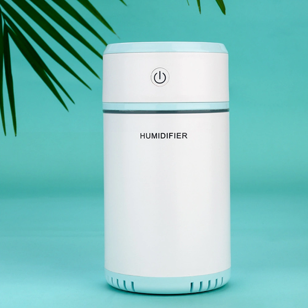 Air Humidifier Essential Oil Diffuser Aromatherapy Humidifier Car USB Aroma Diffuser Mini USB Air Humidifier with Night Light (Sky-blue)