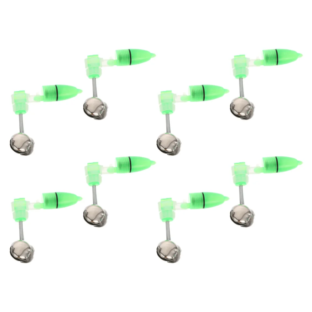 8 Sets LED Fishing Lamps Fishing Alert Bells Thread Night Fishing Bells Accessories