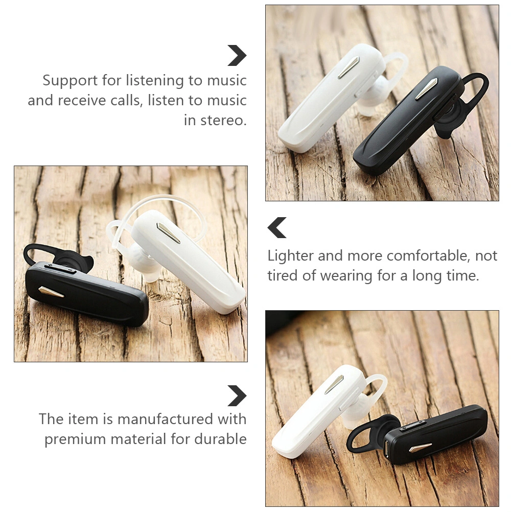 2pcs Hands-free Wireless Earphones Stereo Headset Single Headphone Earphone