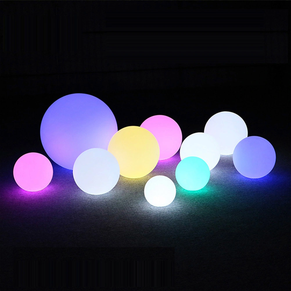 Waterproof Color-changing LED Ball Night Light Orb Globe Lamp 16 Colors Dimmable 4 Lighting Effects for Kids Night Light Party Outdoor Pool Garden Patio Ambient Decorative Lighting