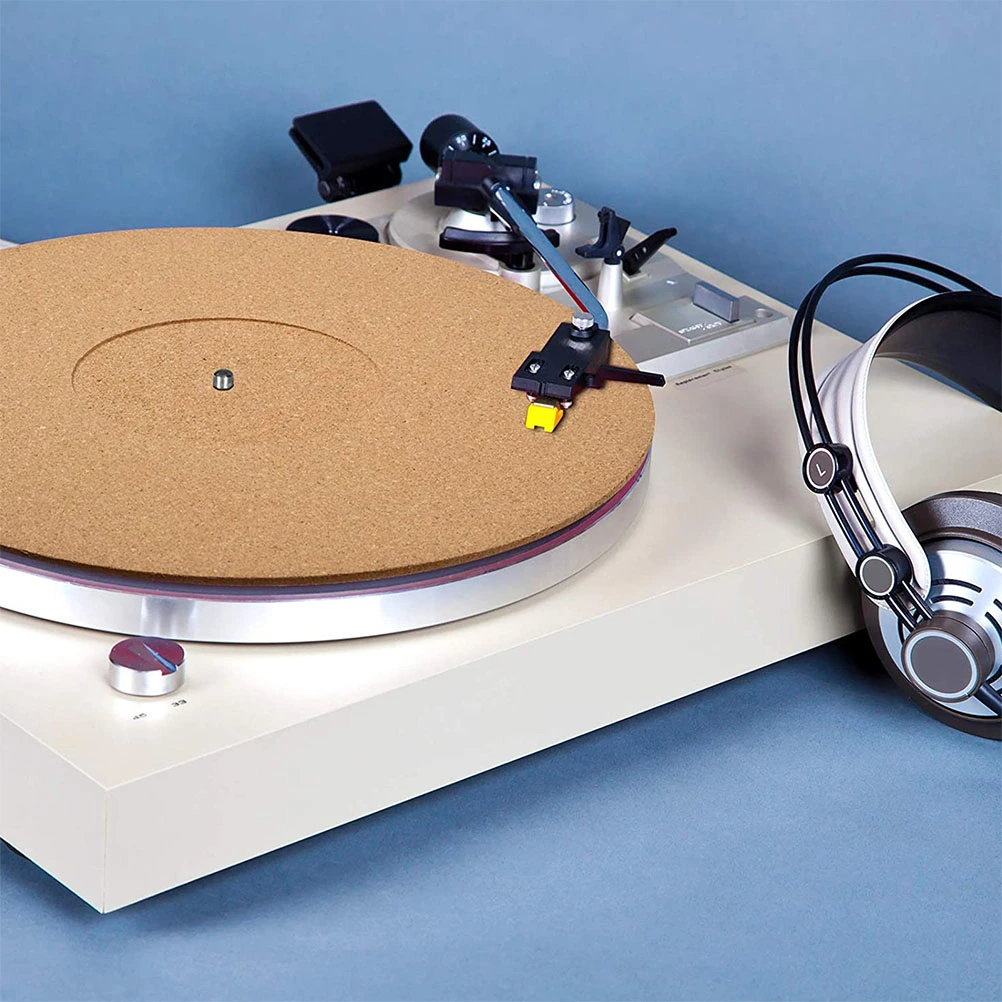 Cork Turntable Mat Practical Record Players Cork Turntable Mat Record Anti-Static Mat