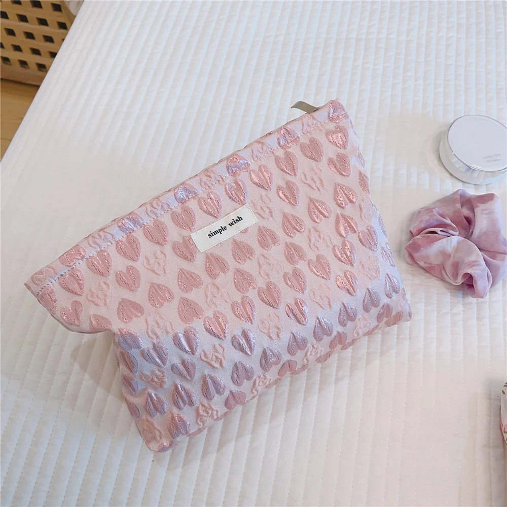 Cosmetic Bag Travel Makeup Storage Bag Lipstick Pouch Zipper Toiletry Pouch
