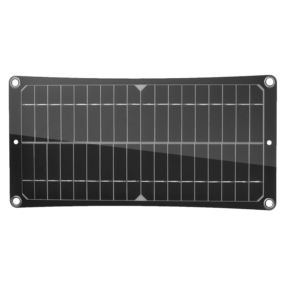 1 Set 50W Solar Power Panel Single Crystal Silicon Solar Panel Outdoor Supplies