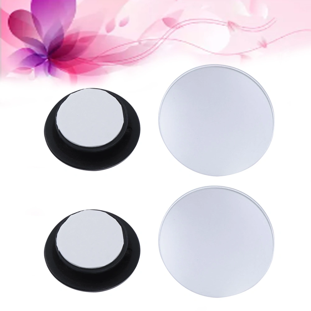 2PCS 120 R Curvature 360 Degree Adjustment Small Borderless Circular Mirror Automotive Blind Spot Rearview High Definition Glass Mirror