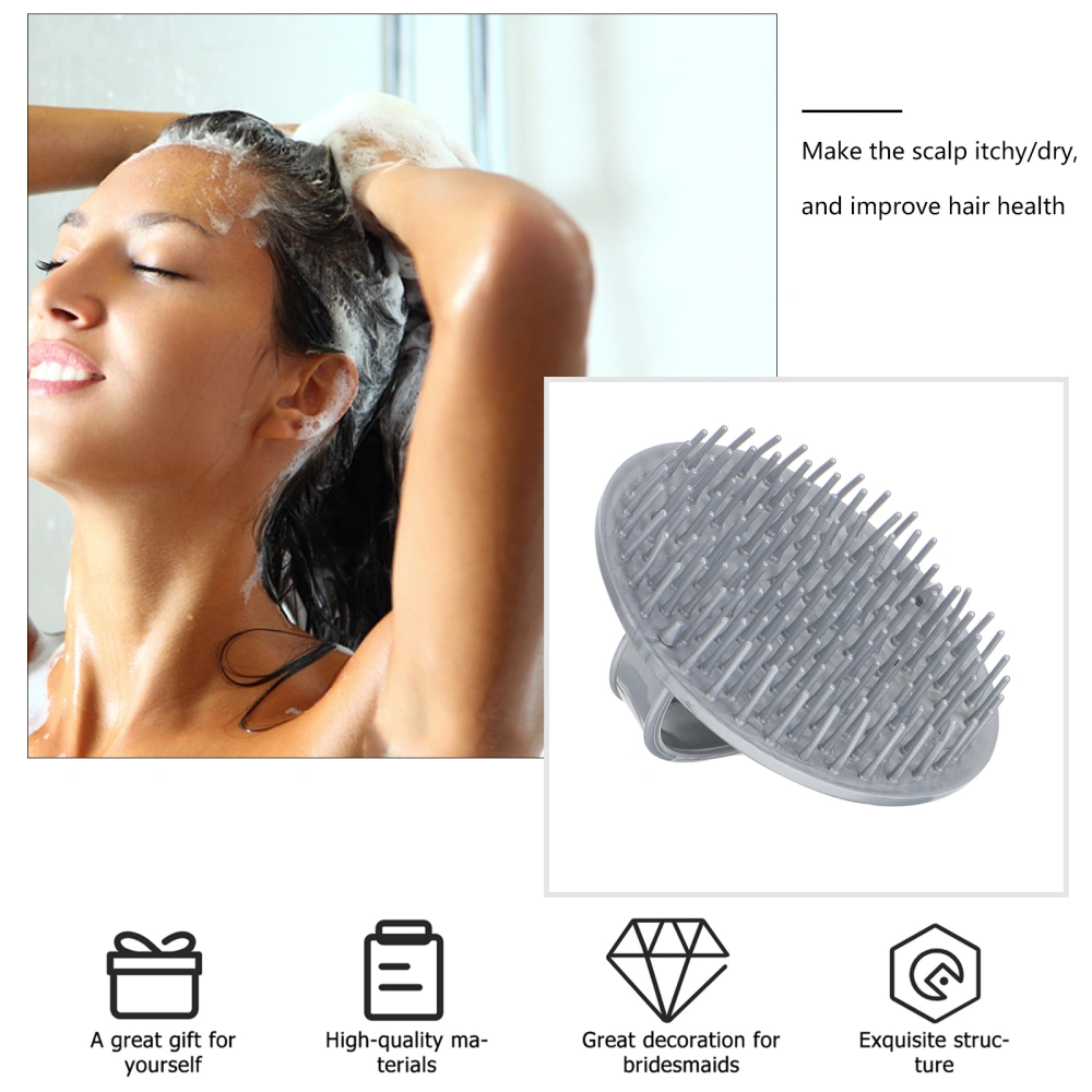 6pcs Shampoo Brush Massage Brush Hair Scalp Massage Brush Head Cleaning Massager