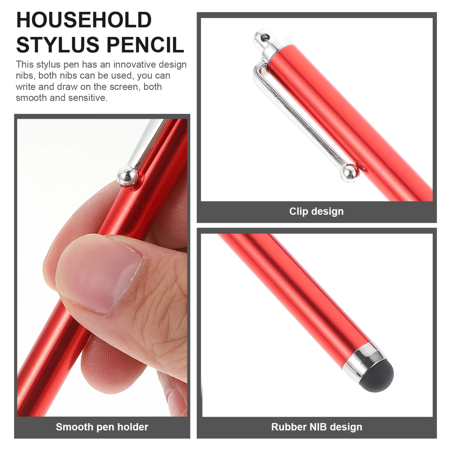 36Pcs Portable Tablet Pens Scratch-resistant Capacitive Pens Household Stylus Pencils (Random Color)