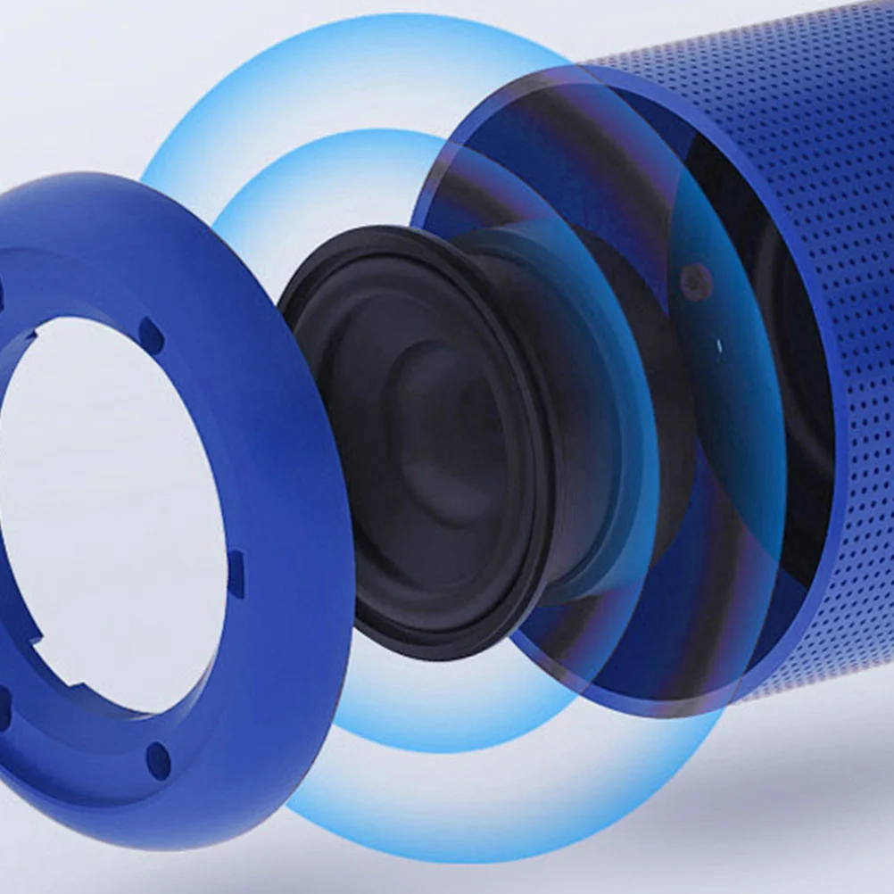 Waterproof Speaker Outdoor Stereo Wireless Speakers Portable Loudspeaker Waterproof and Drop-proof Audio for Home (Blue)
