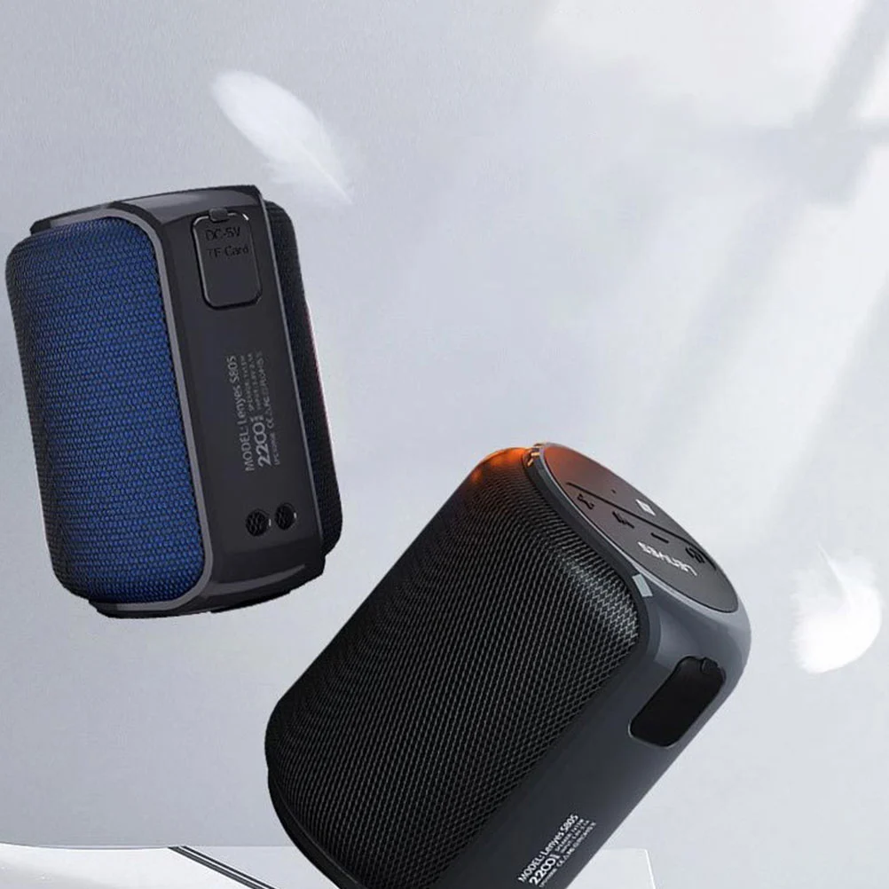 Waterproof Speaker Outdoor Stereo Wireless Speakers Portable Loudspeaker Waterproof and Drop-proof Audio for Home (Blue)