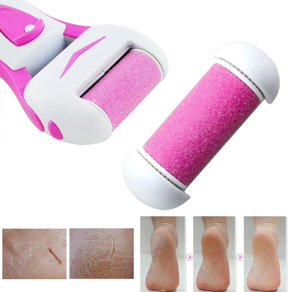 10pcs Foot Grinder Replacement Tool Foot Dead Skin Removal Roller Exfoliator Cuticles Callus Remover Head (Pink)