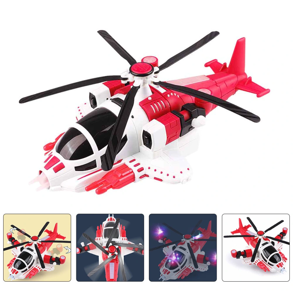 1pc Funny Assembly Helicopter Toy Helicopter Model Toy with Music and Light