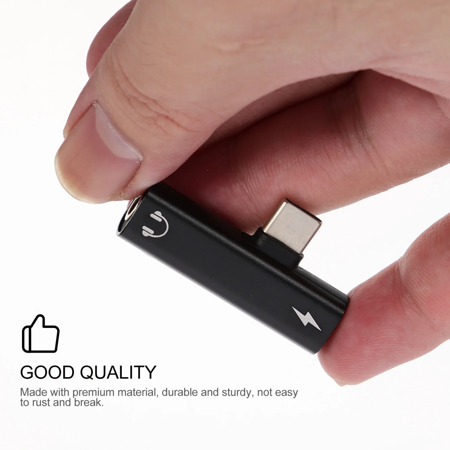 Headphone Adapter  2-in-1 Type C to 3.5mm Audio Adapter and Fast Charging