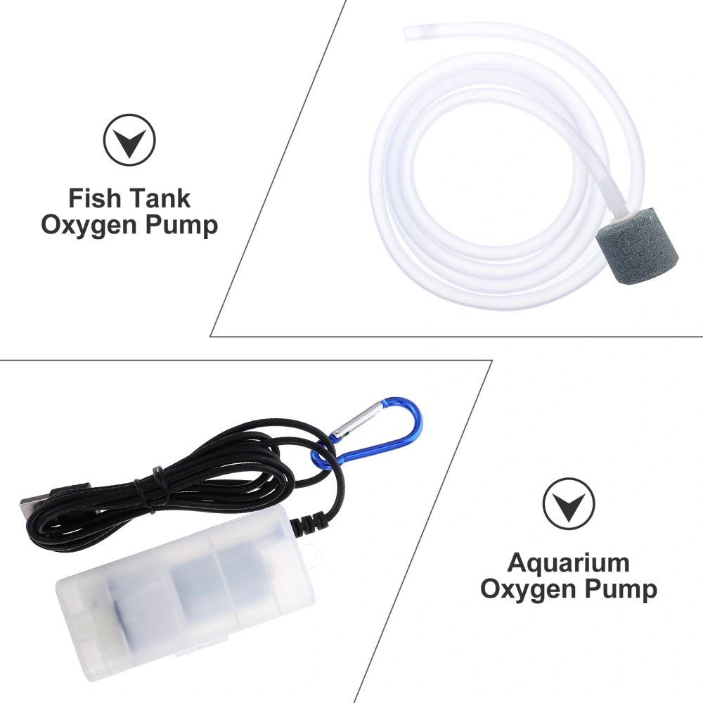 USB Air Pump Aerator Portable Mini Fish Tank Aquarium Oxygen Aerator Pump