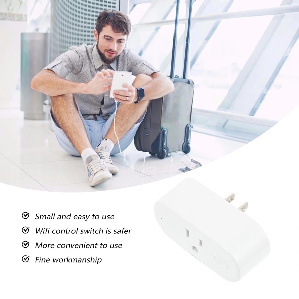 Smart Plug App Remote-control Portable WiFi Power Smart Socket US Plug