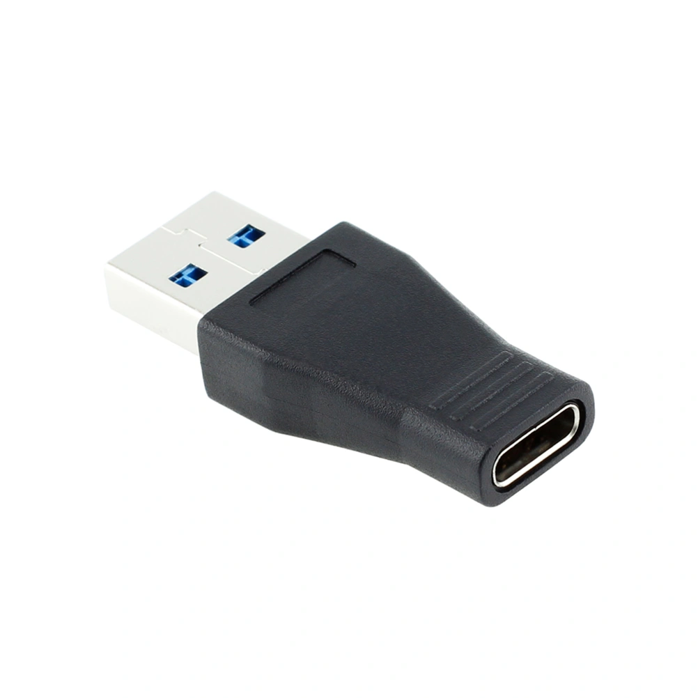 2PCS Type-C Male Connector to Micro USB 3.1 Female USB 3.0a Converter Data Adapter (Black)