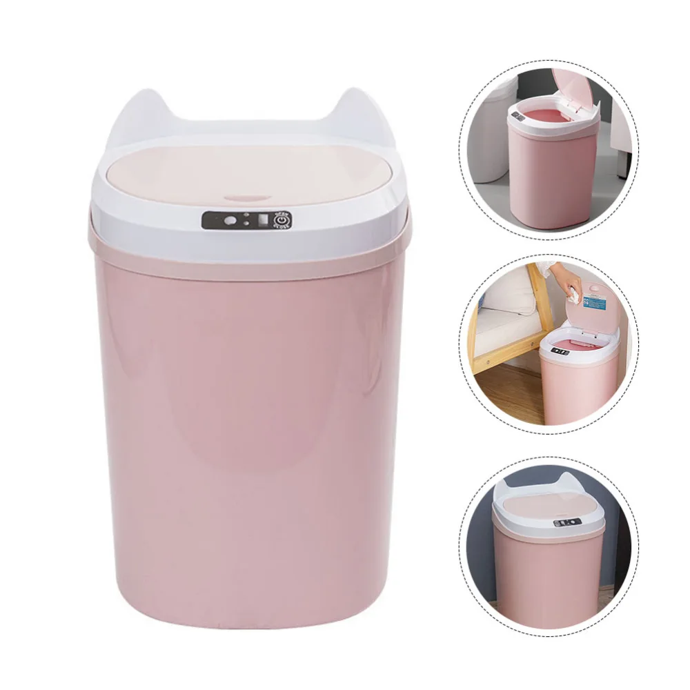 1pc Smart Sensor Trash Can Home Smart Induction Waste Bin Automatic Garbage Can