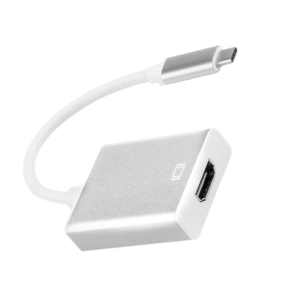 Professional 4K Resolution USB C to Converter Portable Type C To Device Adapter Silver