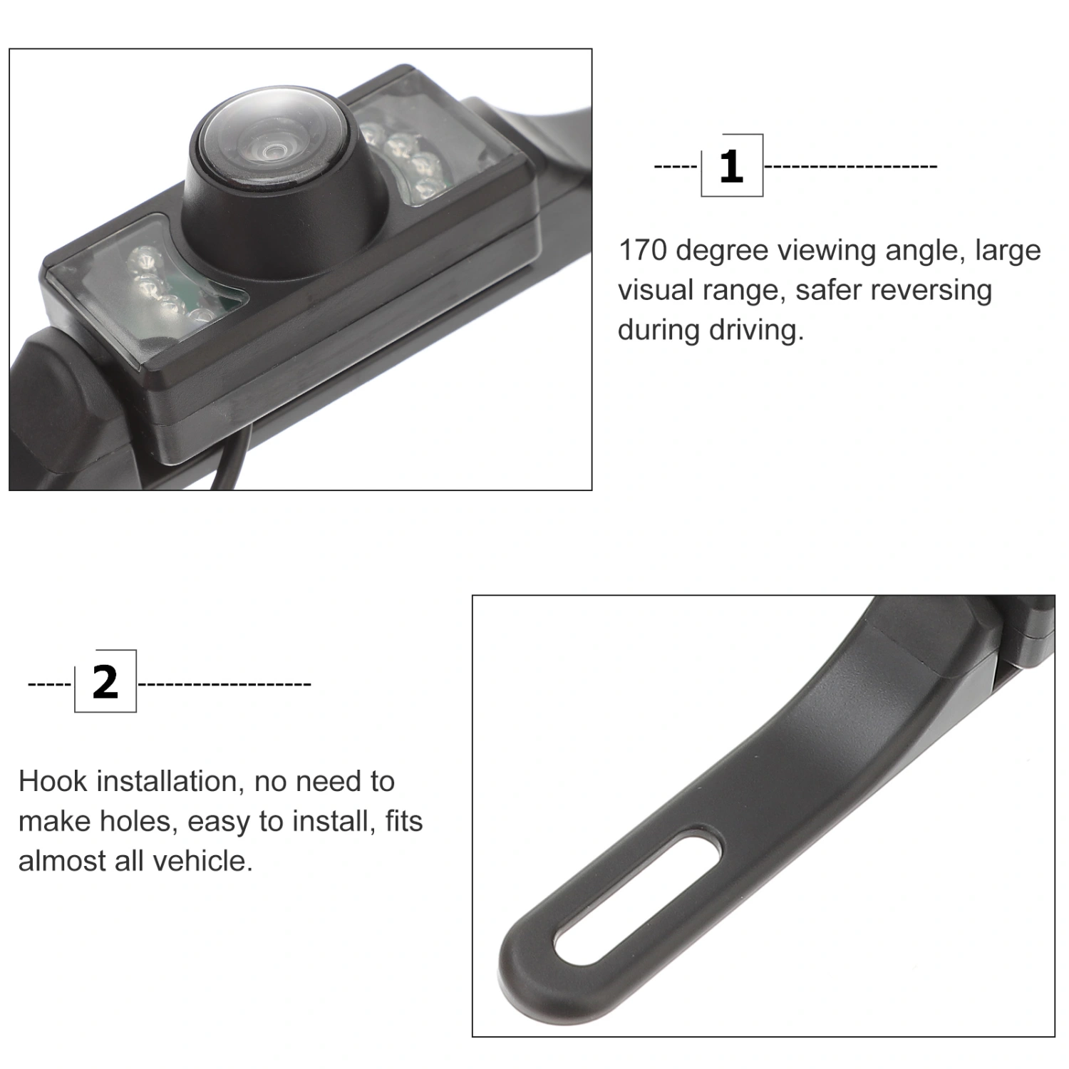 Backup Camera For Car Waterproof Reversing Camera Night Vision Rear View Camera