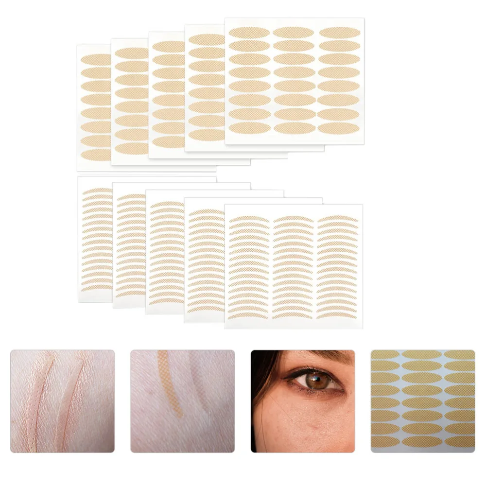 40 Sheets Invisible Double Eyelid Patch Mesh Self-adhesive Double Eyelid Sticker