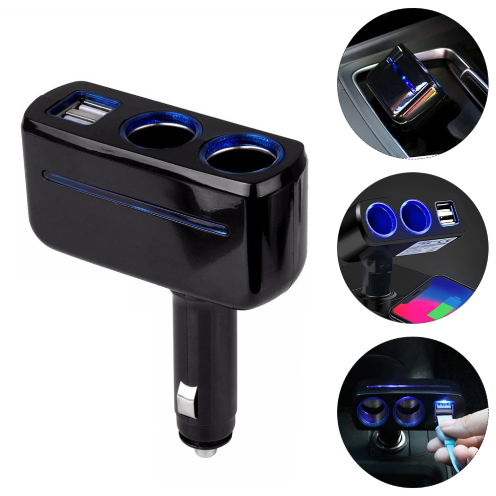 1Pc Car Charger Dual USB Charger Vehicle Cigarette Lighter Car Supplies