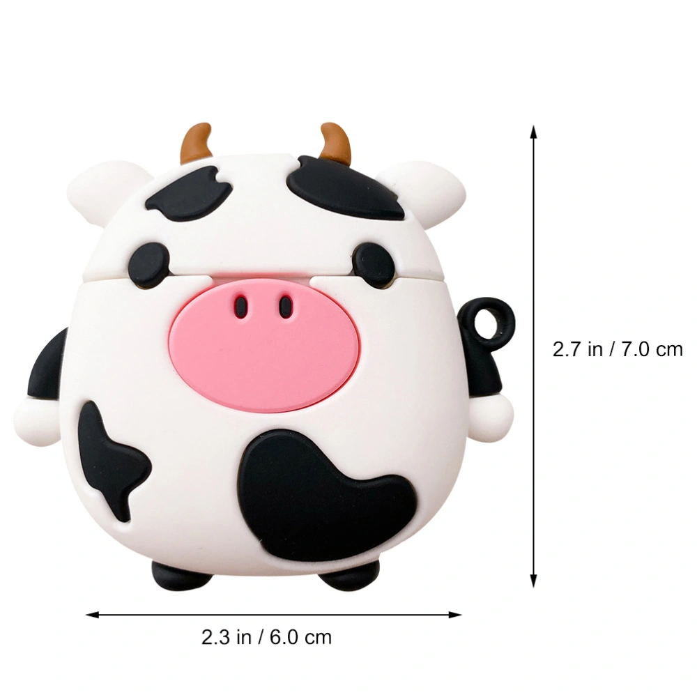 2Pcs Cow Pattern Earbuds Case Wireless Earbuds Cover Compatible with AirPods 1/2