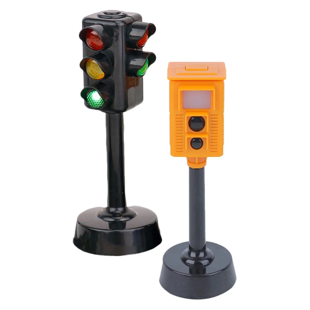 2Pcs Traffic Illegal Camera Signal Light Toy Kids Playthings Traffic Signal Lamp