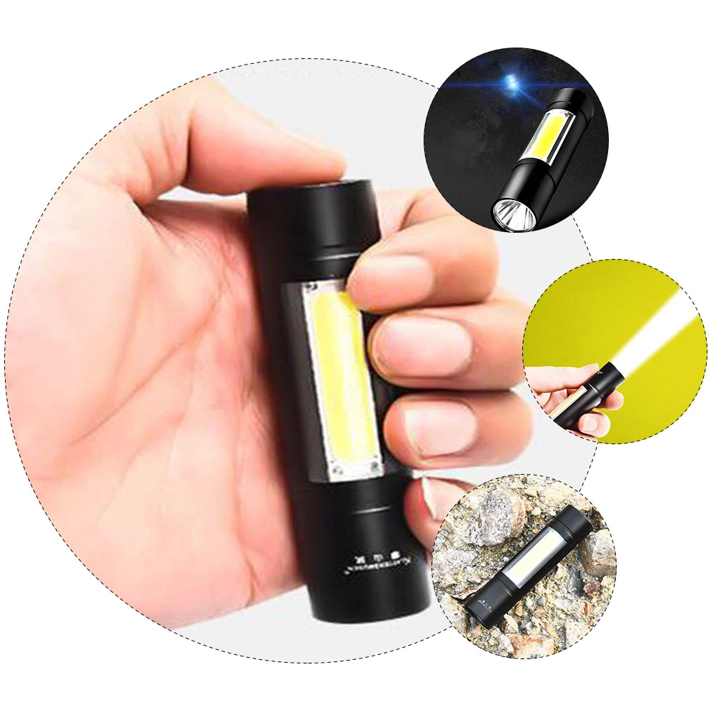 Led Flashlight Waterproof Rechargeable Strong Light Flashlight Mini Flashlight