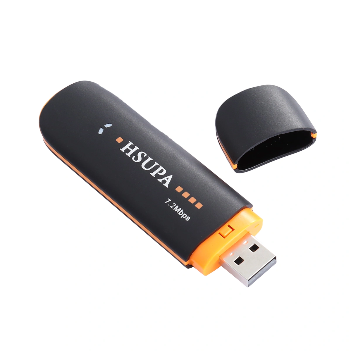 Wireless USB2.0 7.2Mbps 2G/3G Network Lan Stick Modem Dongle TF/SIM Slot (Black)