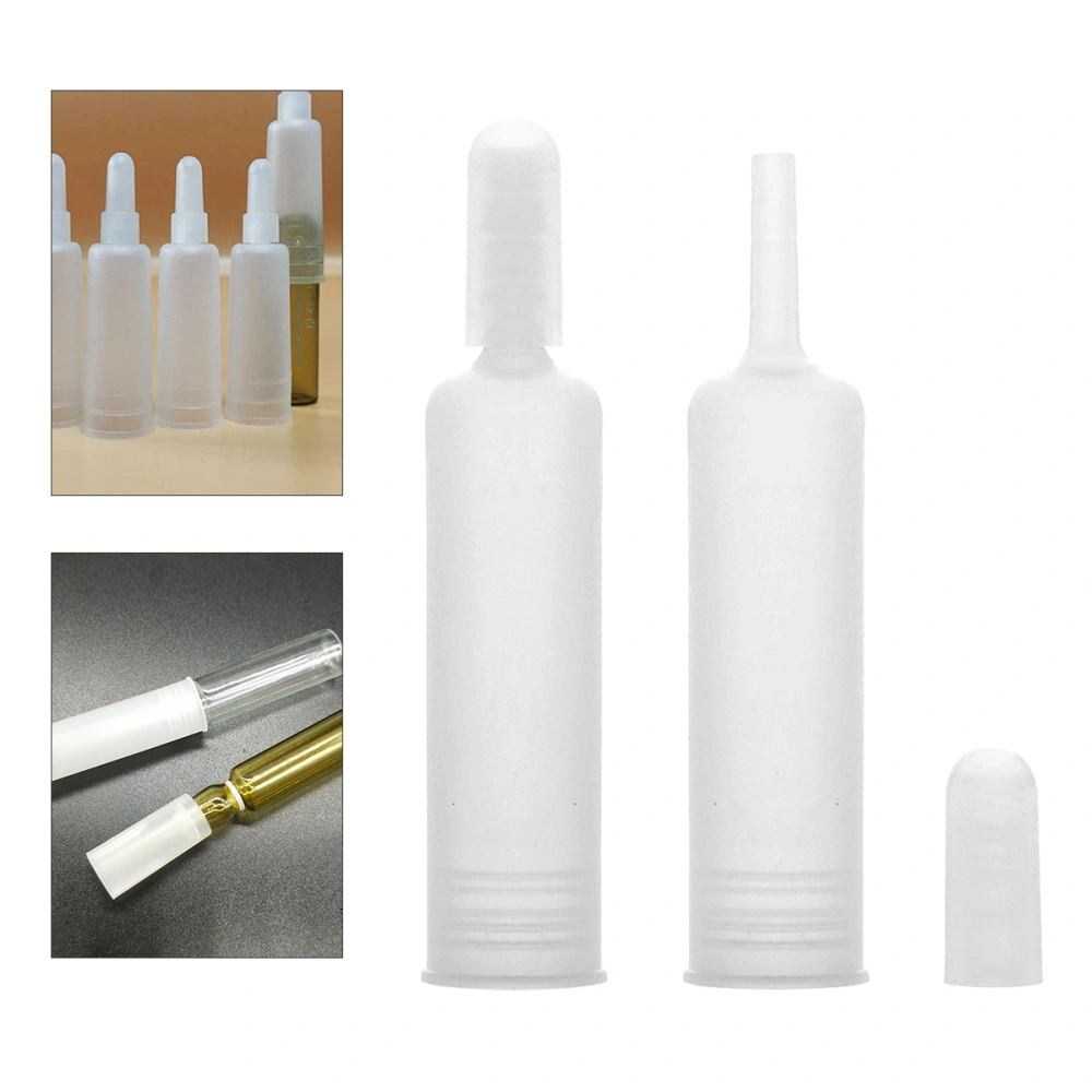 25Pcs Plastic Ampoule Bottles Cover Lid Dropper for Cosmetic Serum Essential Oil