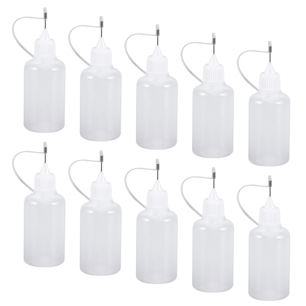 10pcs Empty Liquid Bottle Refillable Bottle Portable Storage Container Sub Packaging Bottles for Daily Use (20ml)