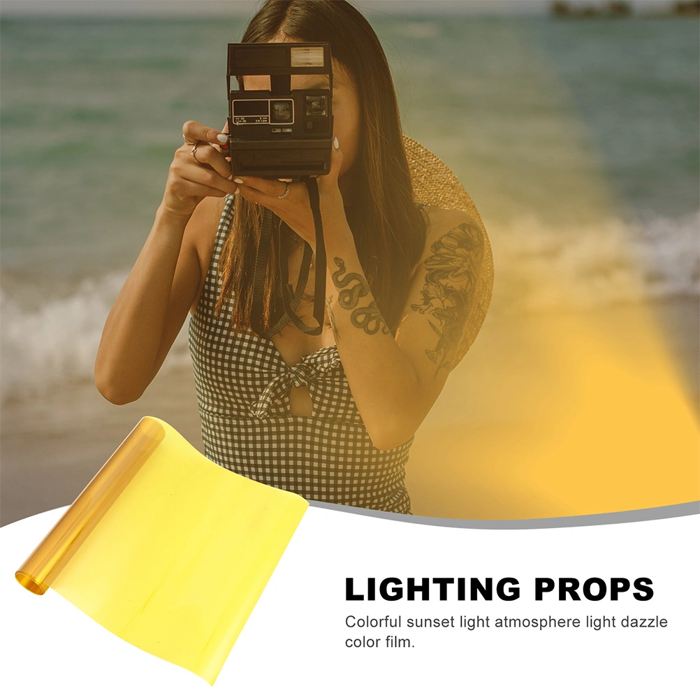 Color Filter Sheet Sunset Effect PET Film Lighting Filter for Photography