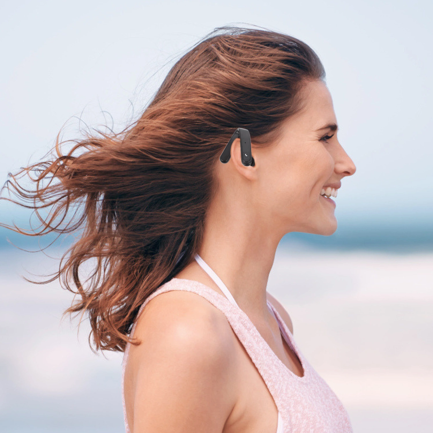 Wireless Headphone Dustproof Sweatproof Noise Canceling Hanging Ear Bud