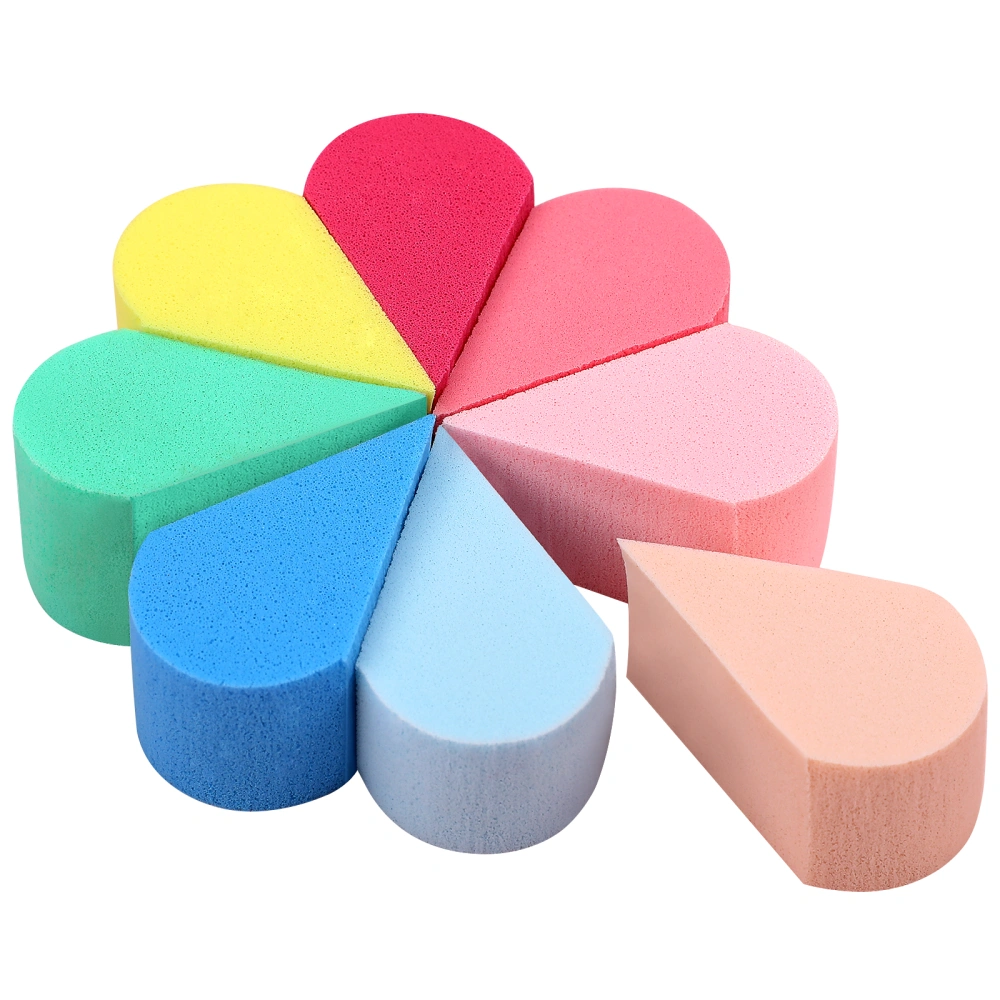 8 Pcs Petal Shape Makeup Sponges Beauty Cosmetic Foundation Blending Applicator Puffs for Liquid Foundation Cream